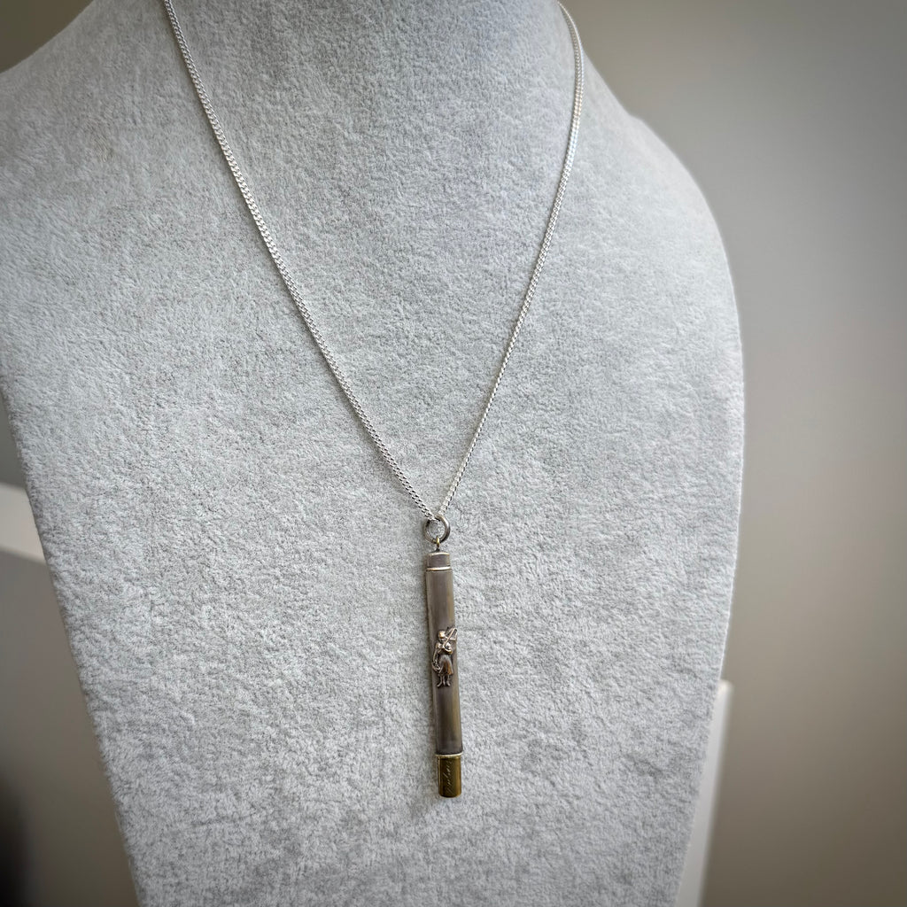 SOLD Antique Art Nouveau French Crevettarière Pocket Pencil Necklace