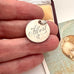 Antique silver British sixpence with 'Albert' engraved in a womans hand