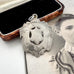 Large antique William Hair Haseler silver watch fob on an old photograph of a woman and jewellery box