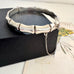 Vonk Jewellery vintage 1963 sterling silver bamboo bangle on a black box