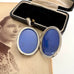 Vonk Jewellery Victorian silver Amity, Eternity and Infinity locket on an antique photo of a woman