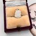 Vintage silver Morecambe travel charm in a jewellery box