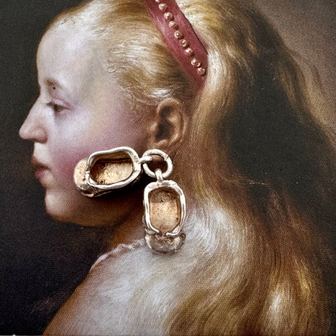 SOLD Vintage Silver Baby Boots Charm