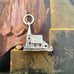 Vonk Jewellery vintage silver opening church charm on a old painting